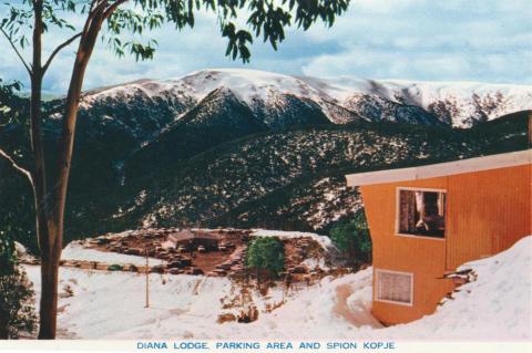 Diana Lodge Parking Area and Spion Kopje, Falls Creek Ski Village,