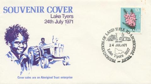 Souvenir Cover Lake Tyers, 1971