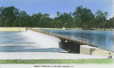 The Weir, Mildura, 1961