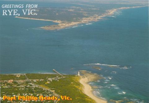 The Heads, the entrance to Port Phillip Bay looking towards Point Nepean from Point Lonsdale