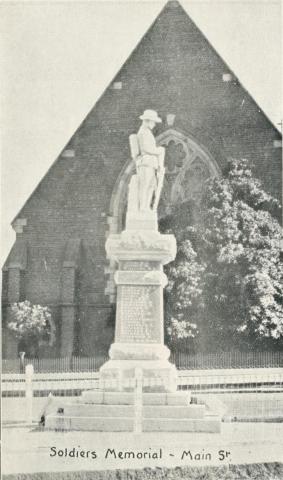 Soldiers Memorial  - Main Street, Stawell, c1925