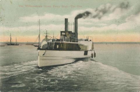 The Williamstown Steam Ferry Boat - The Gun, 1906