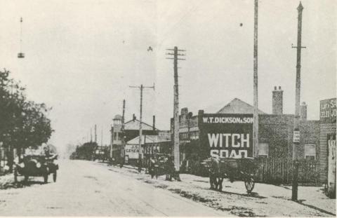 Whitehorse Road, looking West, Balwyn, 1917