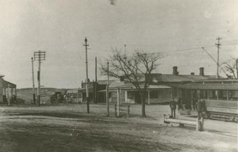 Tram Terminus, Burwood, 1917