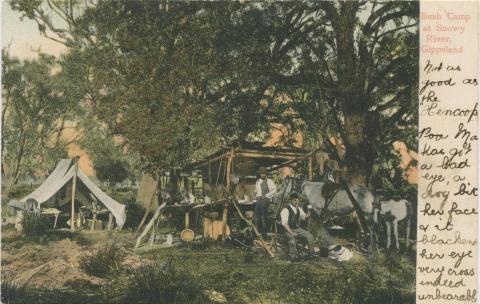 Bush Camp at Snowy River, Gippsland