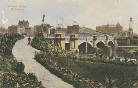 Princes Bridge, Melbourne, 1906