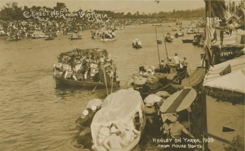 Henley on Yarra, 1909, from House Boats, Melbourne