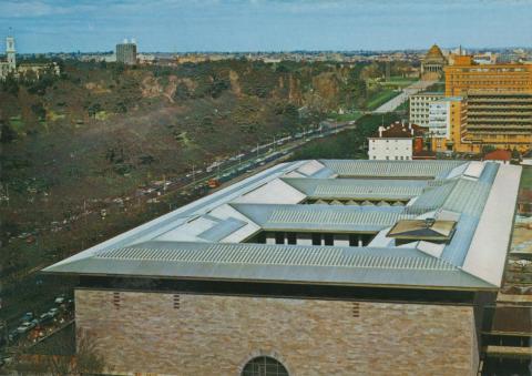 Overlooking the National Art Centre and St Kilda Road, Melbourne