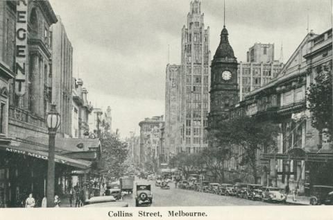 Collins Street, Melbourne, 1942