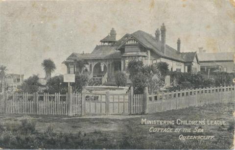 Ministering Children's League, cottage by the sea, Queenscliff, 1906