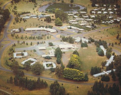 Aerial view of Rawson, 1987