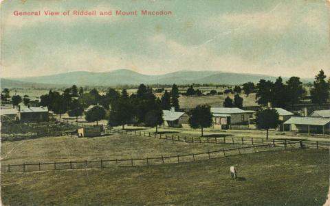 General view of Riddell and Mount Macedon