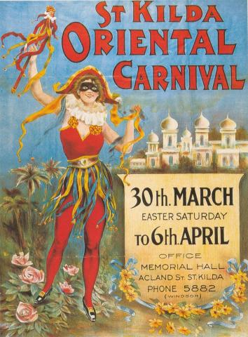 St Kilda Carnival Poster (reproduction), 1990