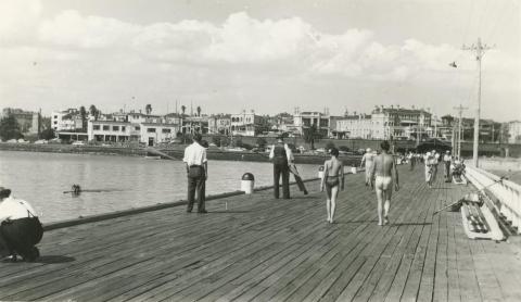 Looking along the pier, St Kilda