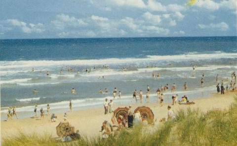 Overlooking the beach, Seaspray, 1975