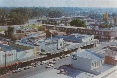 View from the Tourist Tower over Wyndham Street, Shepparton