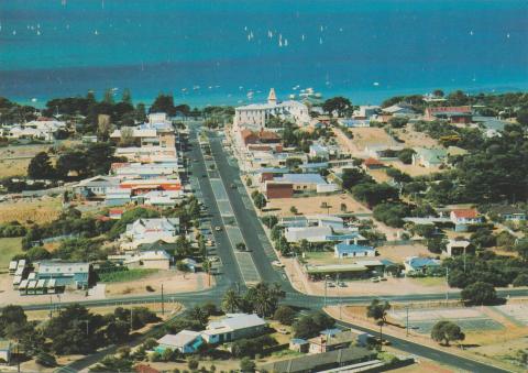 Aerial view over Sorrento and Port Phillip Bay, 1987