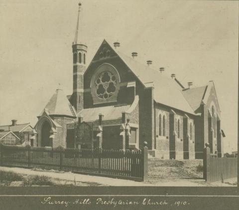 Surrey Hills Presbyterian Church, 1910