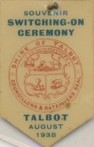 Switching-On Ceremony souvenir, Talbot, 1938