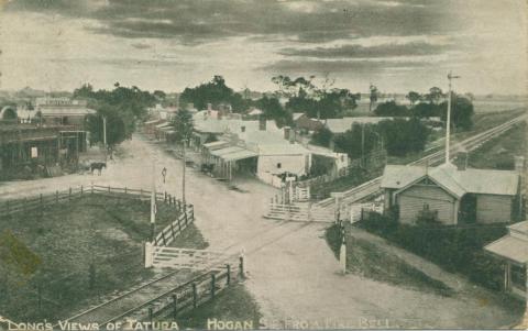 Hogan Street from Fire Bell, Tatura, 1906