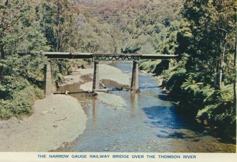 The Narrow Gauge Railway Bridge Over the Thomson River, Walhalla