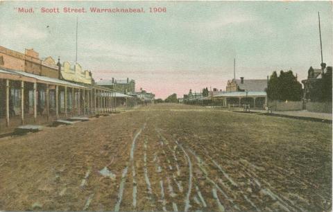 Mud, Scott Street, Warracknabeal, 1908