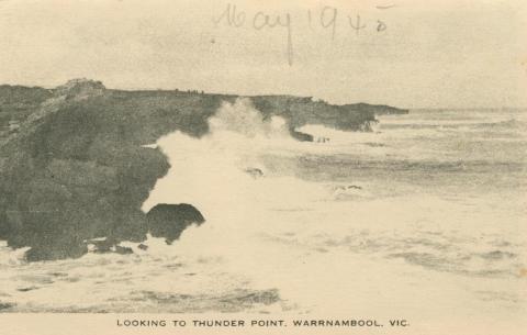 Looking to Thunder Point, Warrnambool, 1945