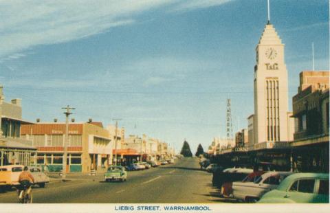 Liebig Street, Warrnambool, 1960