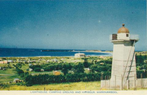 Lighthouse Camping Ground and Harbour, Warrnambool, 1960