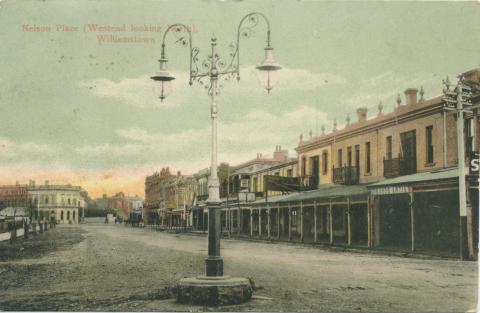 Nelson Place, (Westend looking North), Williamstown, 1905