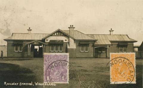 Railway Station, Woomelang, 1924