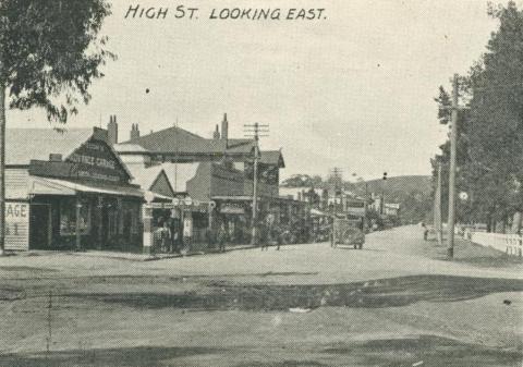 High Street looking east, Yea