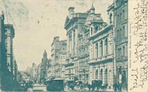 Collins Street, Melbourne, 1905