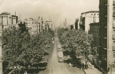 Collins Street, Melbourne, 1960