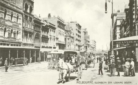 Elizabeth Street looking south, Melbourne