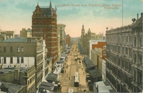 Elizabeth Street from Flinders Street Station, Melbourne