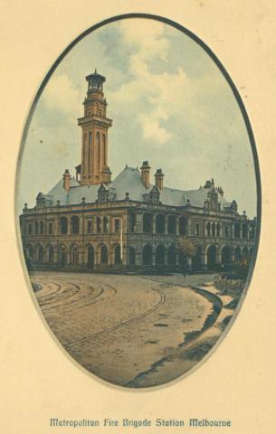 Metropolitan Fire Brigade Station, East Melbourne, 1912