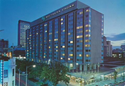 Southern Cross Hotel at night, Melbourne