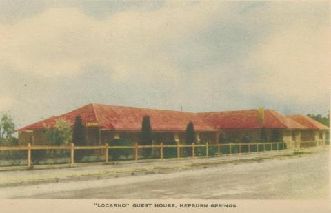 Locarno Guest House, Hepburn Springs, 1948