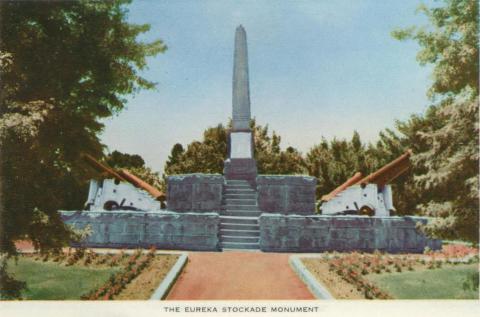 The Eureka Stockade Monument, Ballarat, 1958