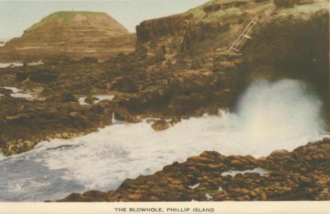 The blowhole, Phillip Island