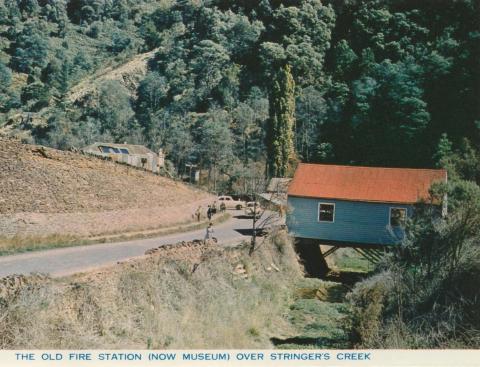 Old fire station over Stringer's Creek, Walhalla