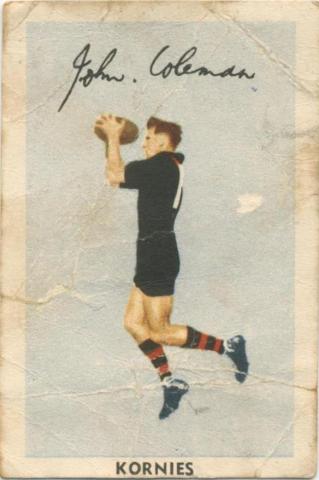 John Coleman, Essendon Football Club, Kornies Card