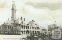 Fire Brigade Station, East Melbourne, c1908