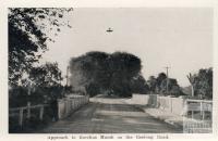 Approach to Bacchus Marsh on the Geelong Road