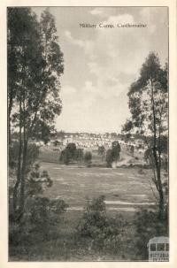 Military Camp, Castlemaine, 1915