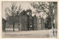 Town Hall and School of Mines, Castlemaine, 1915