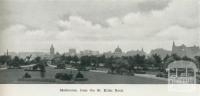 Melbourne from St Kilda Road, 1918