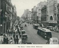 The block, Collins Street Melbourne, 1918