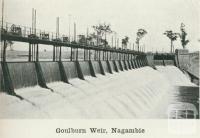 Goulburn Weir, Nagambie, 1918